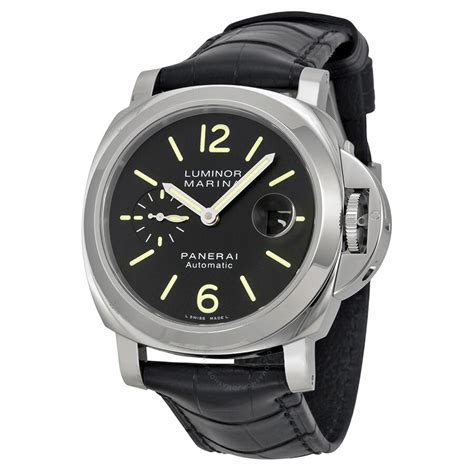 black panerai luminor marina pam00104 men|luminor marina automatic manual.